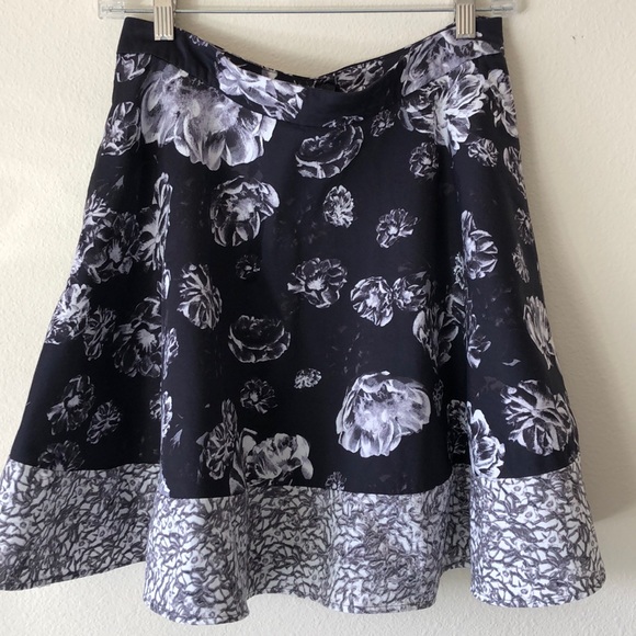 Prabal Gurung swing short skirt Black and white size 10 - Picture 1 of 7